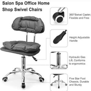 Stool with back (styled)